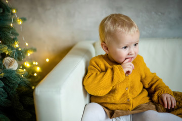 Fototapeta premium little boy in the room