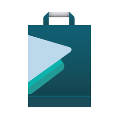 shopping bag with stationery template