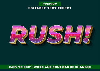 Retro - 3d Illustrator Text Effect font Style