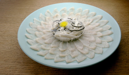 ふぐ刺し　刺身　フグ　河豚