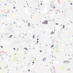Terrazzo Texture Vector. Flooring Seamless Pattern