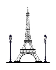 Obraz premium tower eiffel france monument icon