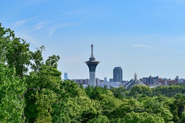 鶴見緑地公園から見る大阪市街地の情景＠大阪