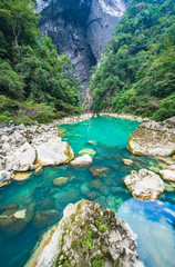 Fototapeta na wymiar Daqikong Scenic Area, Libo County, Southeast Guizhou, Guizhou, China