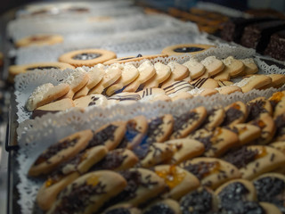 italian cookies on tray