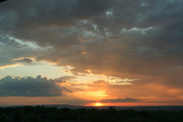 Fototapeta na wymiar A beautiful sunset