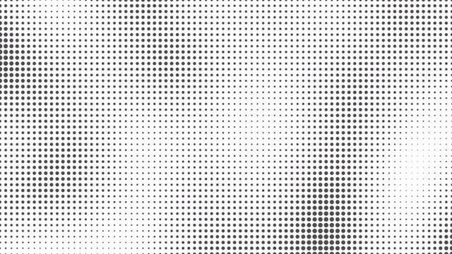 Abstract halftone motion background. Moving squares seamless loop
