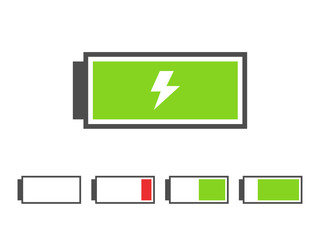 バッテリーのアイコンセット