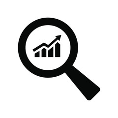 statistics vector icon, infographic chart symbol. Modern, simple flat vector illustration for web site or mobile app
