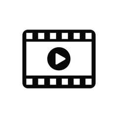 play video icon in trendy design style. play video icon isolated on white background. play video vector icon simple and modern.