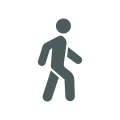 Fototapeta na wymiar Walk icon vector illustration isolated on white background