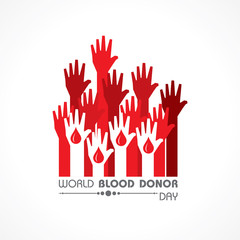 World Blood Donor Day.Donate Blood Concept