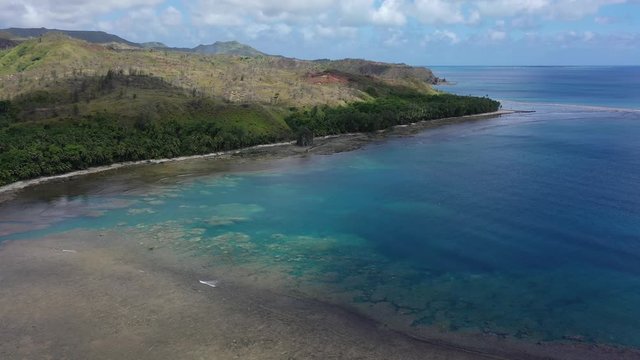 Over Sella Bay in Guam with drone