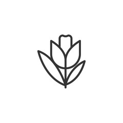 Tulip icon. Vector Illustration