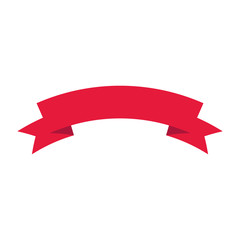 Isolated red ribbon icon vector design