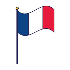 Isolated france flag vector design