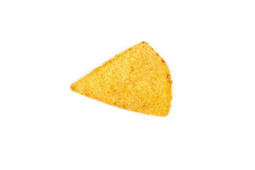 mexican nachos chips, isolated on white background