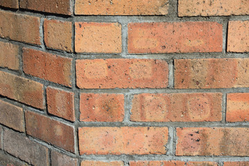 Fototapeta premium Red wall of a house exterior