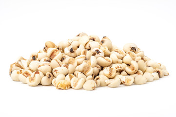 Pile of Job's tears ( Adlay millet) isolated on white background.