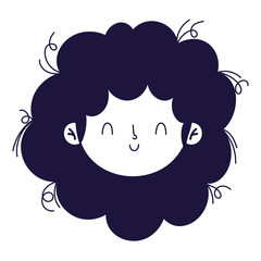 Isolated avatar woman cartoon vector design
