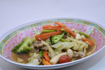 stir fried chicken with vegetables