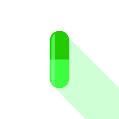 green capsule symbol