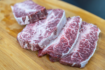 Steak beef on a cutting board
