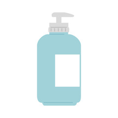 sanitizer pump bottle, washing gel, alcohol gel vector illustration design