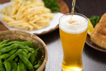 ビールと料理