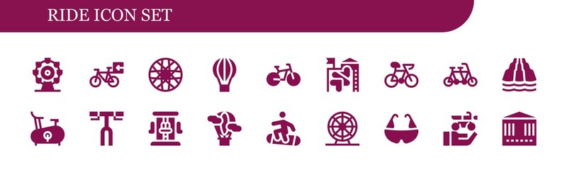 ride icon set