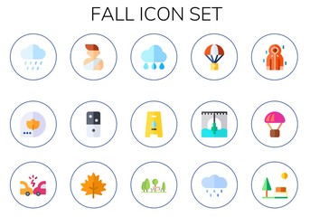 fall icon set