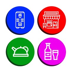 Set of mug icons