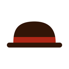 Fototapeta premium bowler hat icon on white background vector illustration design