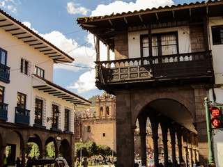 Cusco, Peru. The Plaza de Armas is the heart of Cusco. Main step or essential stop to get to Machu Picchu.