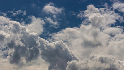 Naklejka na ściany i meble Cumulonimbus Cloud on a Very Hot and Humid Day