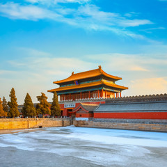 Shenwumen (Gate of Divine Prowess) at the north end of the Forbidden City in Beijing, China