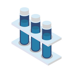 tube tests laboratory isometric icon