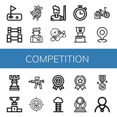 Set of competition icons