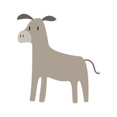 cute donkey vector