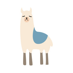 cute alpaca vector