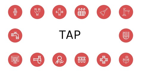 Set of tap icons