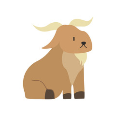 cute goat vector
