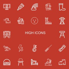 Editable 22 high icons for web and mobile