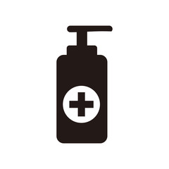 hand sanitizer bottle icon vector illustration symbol