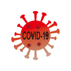 Coronavirus outbreak in Wuhan, China. COVID-19 virus epidemic vector simple isolated illustration
