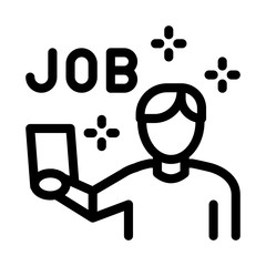 people info sheet folder icon vector. people info sheet folder sign. isolated contour symbol illustration