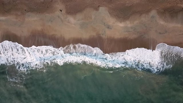 Ariel shots beautiful seascape at kahnom thailand