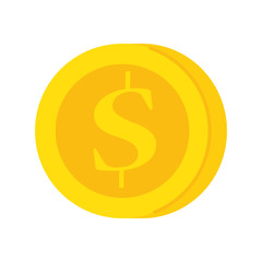 coin isolated on white background vector illustration design