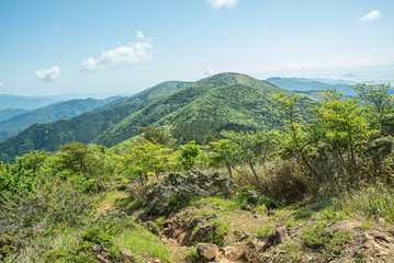 京都・大江山系を朝のトレッキング