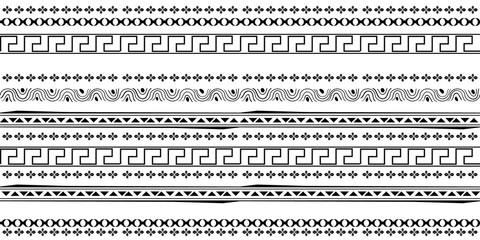 Fasion black line on white backgraund. Seamless pattern for fabric, print, wallpaper, packaging. Strocke trandy design